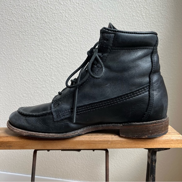 Walkover Vintage Brand, Leather Ankle Boot, made in the USA Black, Men's size 9 - Picture 6 of 14